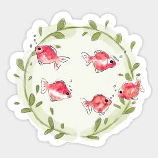 Cute goldfish Sticker